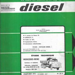 mercédès benz camions et tracteurs véhicules industriels   revue technique diesel etai 1971