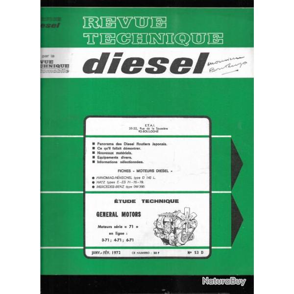 gnral motors moteurs srie 71 en ligne    revue technique diesel etai 1972