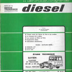 saviem camions et tracteurs sm 200 et sm 240 moteurs man 2156 revue technique diesel etai 1970