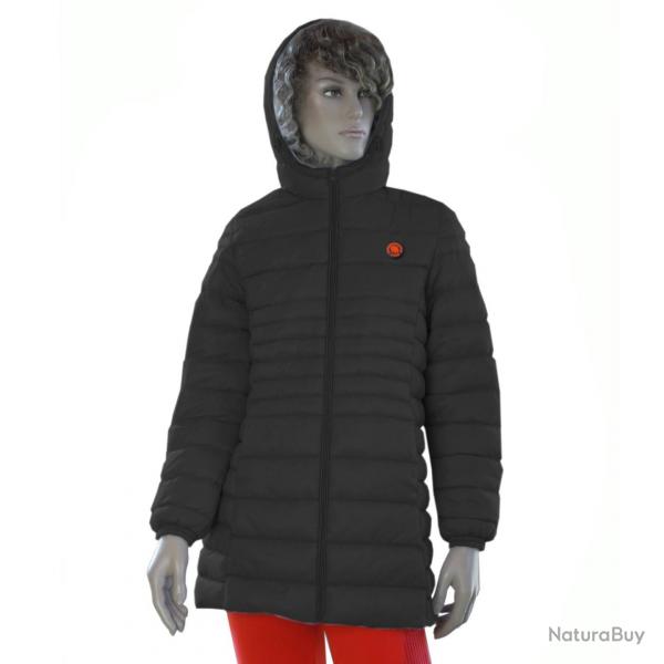 Doudoune matelasse chauffante femme. Glovii Blanc