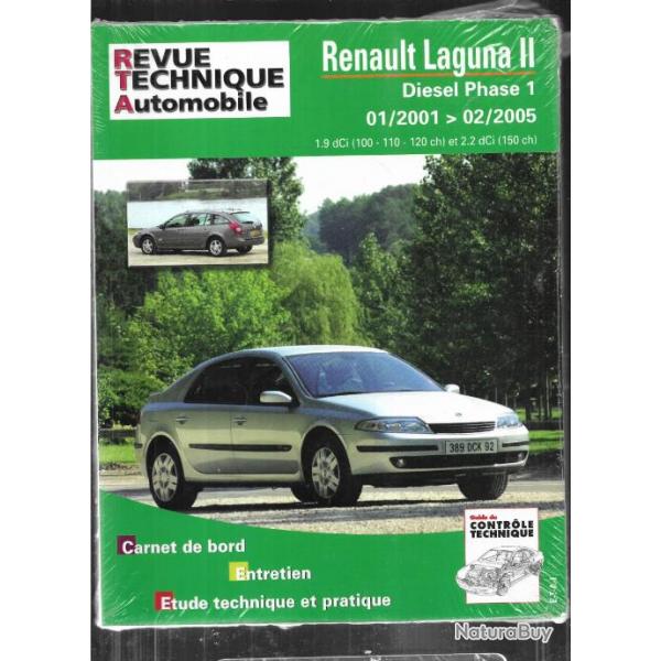 renault laguna II diesel phase 1 01-2001  02-2005 1.9 dci et 2.2 dc revue technique automobile etai