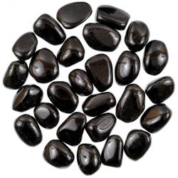 Pierres roulées obsidienne noire - 2 à 3 cm - Lot de 3