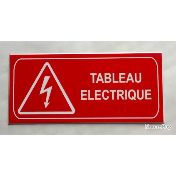 plaque grave DANGER TABLEAU ELECTRIQUE rouge SIGNALETIQUE