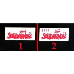 Politique Broche Syndicat Polonais SOLIDARNOSC Solidarité sans le signe NSZZ (N°1 sur photo)