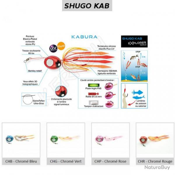 SHUGO KAB KABURA EXPLORER TACKLE 20 g Chrom Rouge