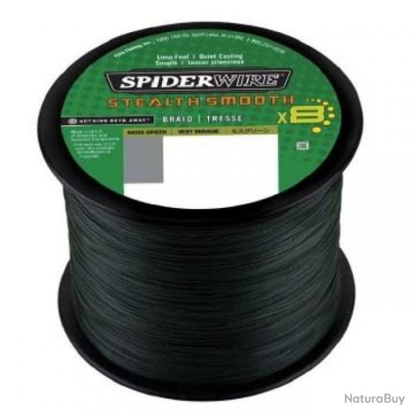 Tresse Spiderwire Smooth 8 Vert - 2000 m - 5/100 - 5,4 kg