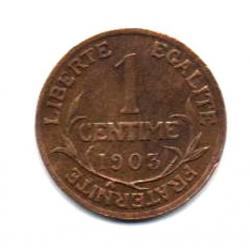Pièce de Monnaie  France  1 centime Daniel-Dupuis 1903