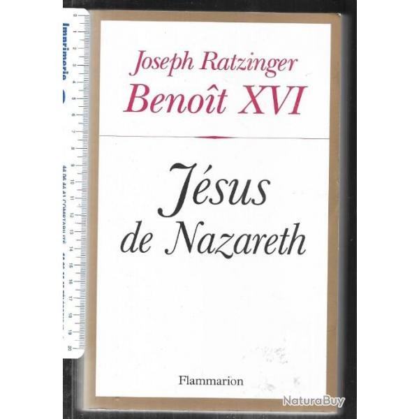 jsus de nazareth par joseph ratzinger benoit XVI,