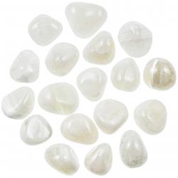 Pierres roulées agate blanche ou agate de paix - 2 à 3 cm - Lot de 2