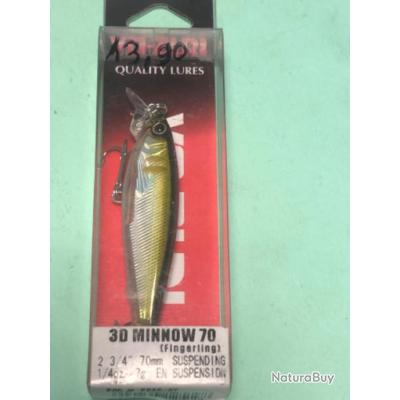 Leurre Yo-Zuri Crystal Minnow F – Jerkbait Flottant 5 1/4, Rouge/blanc, 3/4oz, Occasion