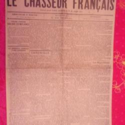 Reproduction 1er exemplaire du journal Le chasseur Français du 15 juin 1885