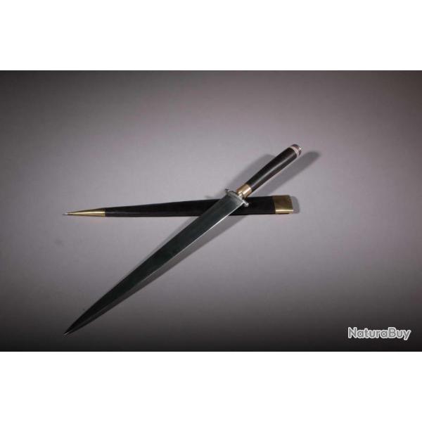 stylet corse couteau corse manche en bne 155