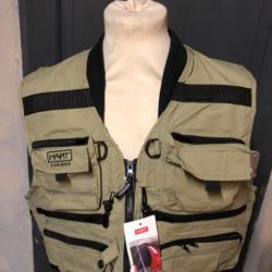 HANGAR33 GILET HART PÊCHE MODELE CARIBOU TAILLE S ANCIENNE COLLECTION