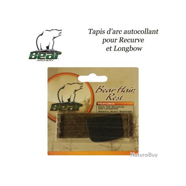 BEAR ARCHERY Tapis d'arc autocollant pour Recurve et Longbow