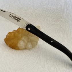 Couteau de poche " Laguiole véritable " manche en ébène 12 cm Au Sabot.