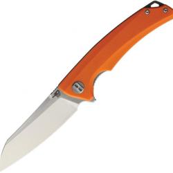 Couteau Bestech Knives Texel Orange Lame Acier D2 Manche G-10 Linerlock Clip BTKG21D1