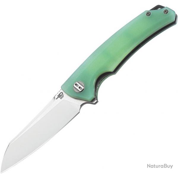 Couteau Bestech Knives Texel Jade Lame Acier D2 Manche G-10 Linerlock Clip BTKG21B1