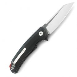Couteau Bestech Knives Texel Black Lame Acier D2 Manche G-10 Linerlock Clip BTKG21A2