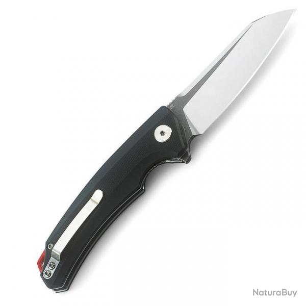 Couteau Bestech Knives Texel Black Lame Acier D2 Manche G-10 Linerlock Clip BTKG21A2
