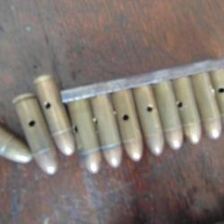 une munition 9x25mm mauser neutra Allemagne percée+ percutées 9 x 25 9mm long ww2  seconde guerre