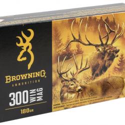 20 Munitions BROWNING BXS Expansion Solide 180gr Cal 300 Win