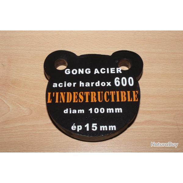 1 GONG ACIER tous calibres DIAM 10 cm HARDOX 600 Epaisseur 15 mm