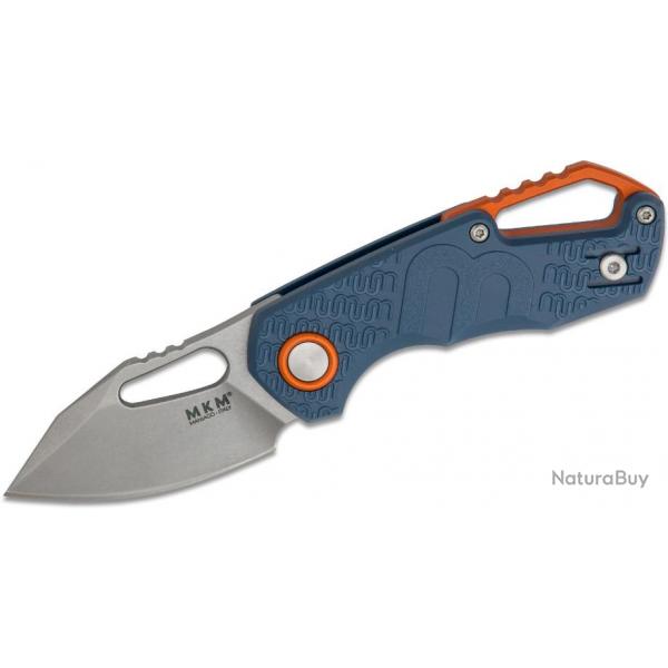 Couteau MKM Fox Knives Isonzo Blue Lame Acier N690 Manche FRN Linerlock Clip Made Italy MKMF038