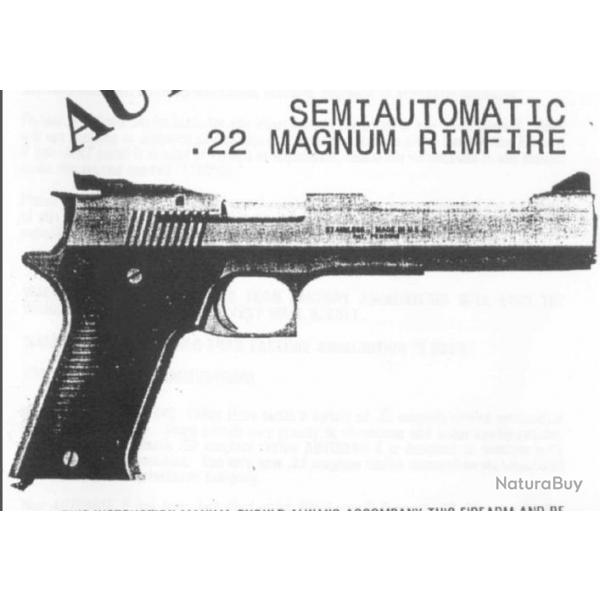 Notice Pistolet AMT AUTOMAG 2