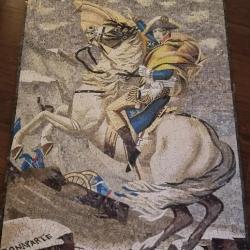 Napoleon Bonaparte franchissant le grand saint bernard en mosaique