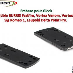 Embase TS pour Glock Version A - Compatible Fastfire 3, Vortex Venom, Sig Romeo 1
