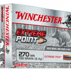 20 Munitions WINCHESTER cal 270 Win 130gr Extreme Point