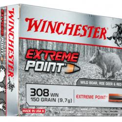 20 Munitions WINCHESTER cal 308 Win 150gr Extreme Point
