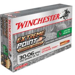 20 Munitions WINCHESTER cal 30-06 150gr Extreme Point Lead Free