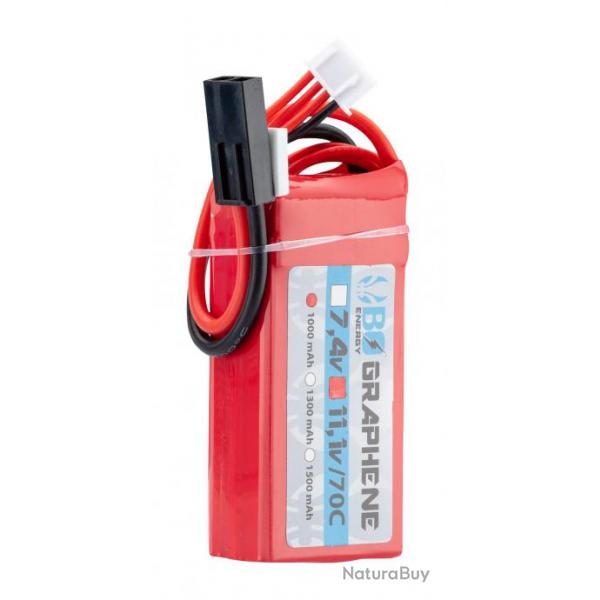 1 stick batterie Graphene 3S 11.1V 1000mAh 70C Lipo