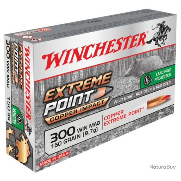 20 Munitions WINCHESTER cal 300 WM 150gr Extreme Point Lead Free