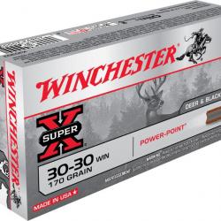 20 Munitions WINCHESTER cal 30-30 Win 170gr Power Point