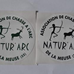 autocollant chasse ,chasseur arc 55