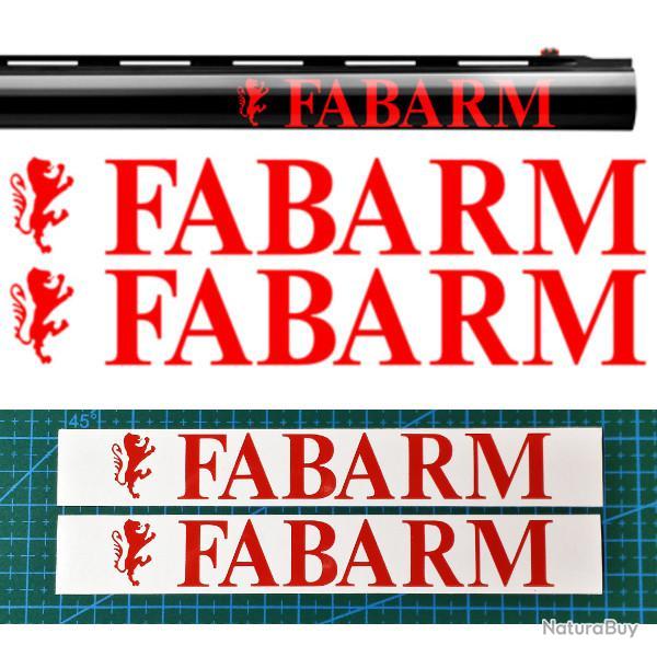 2x FABARM Vinyle Autocollant pour canon. 11 couleurs et 2 tailles au choix