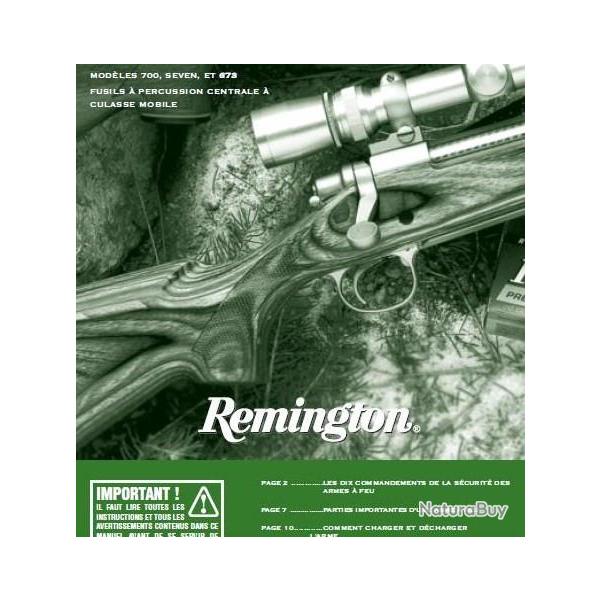 Mode d'emploi en Franais Remington 700 - SEVEN - 673
