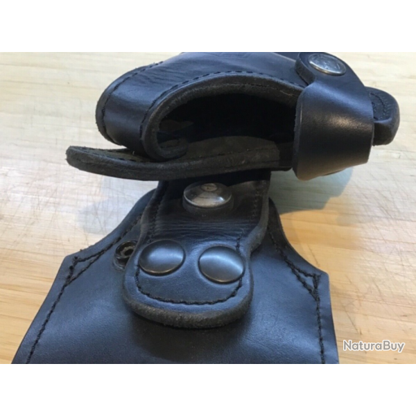 tui cuir noir double rtention Manurhin MR 88 ou F1