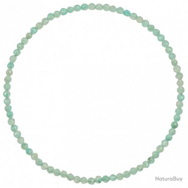 Bracelet en amazonite - Perles facetes ultra mini