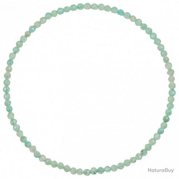 Bracelet en amazonite - Perles facettes ultra mini