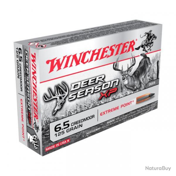 20 Munitions WINCHESTER Deer Season 125gr cal 6.5 Creedmoor