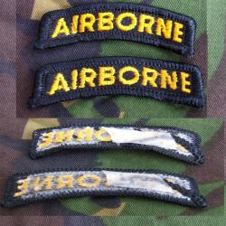 Lot de deux insignes US Airborne à coudre