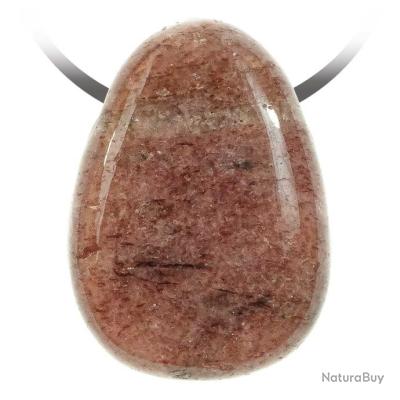 Pendentif Goutte En Rhyolite – Pierre Naturelle Percée – Blanc – Naturosphère