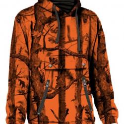 Sweat capuche GhostCamo Blaze orange PERCUSSION