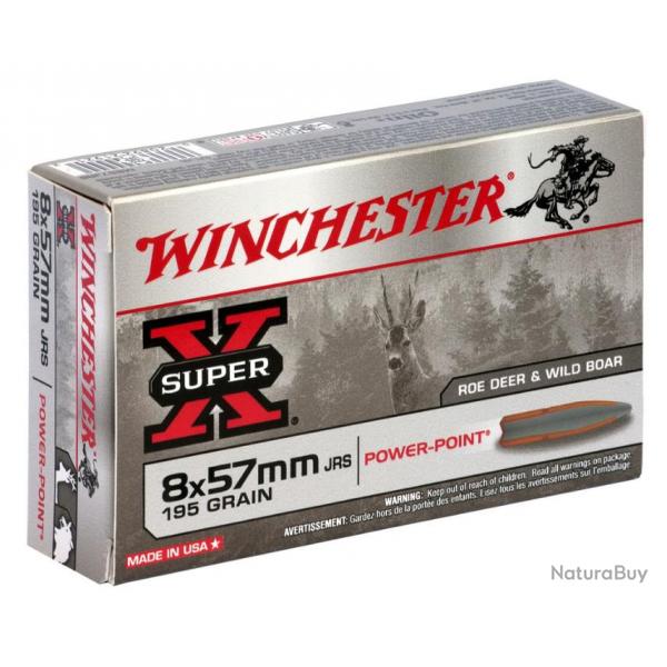20 Munitions WINCHESTER cal 8X57 JRS 195gr Power Point