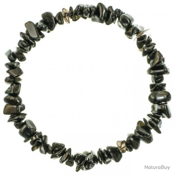 Bracelet en obsidienne noire - perles baroques