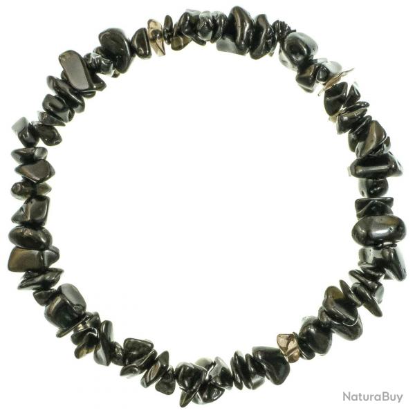 Bracelet en obsidienne noire - Perles baroques