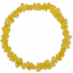 Bracelet en calcite jaune - perles baroques